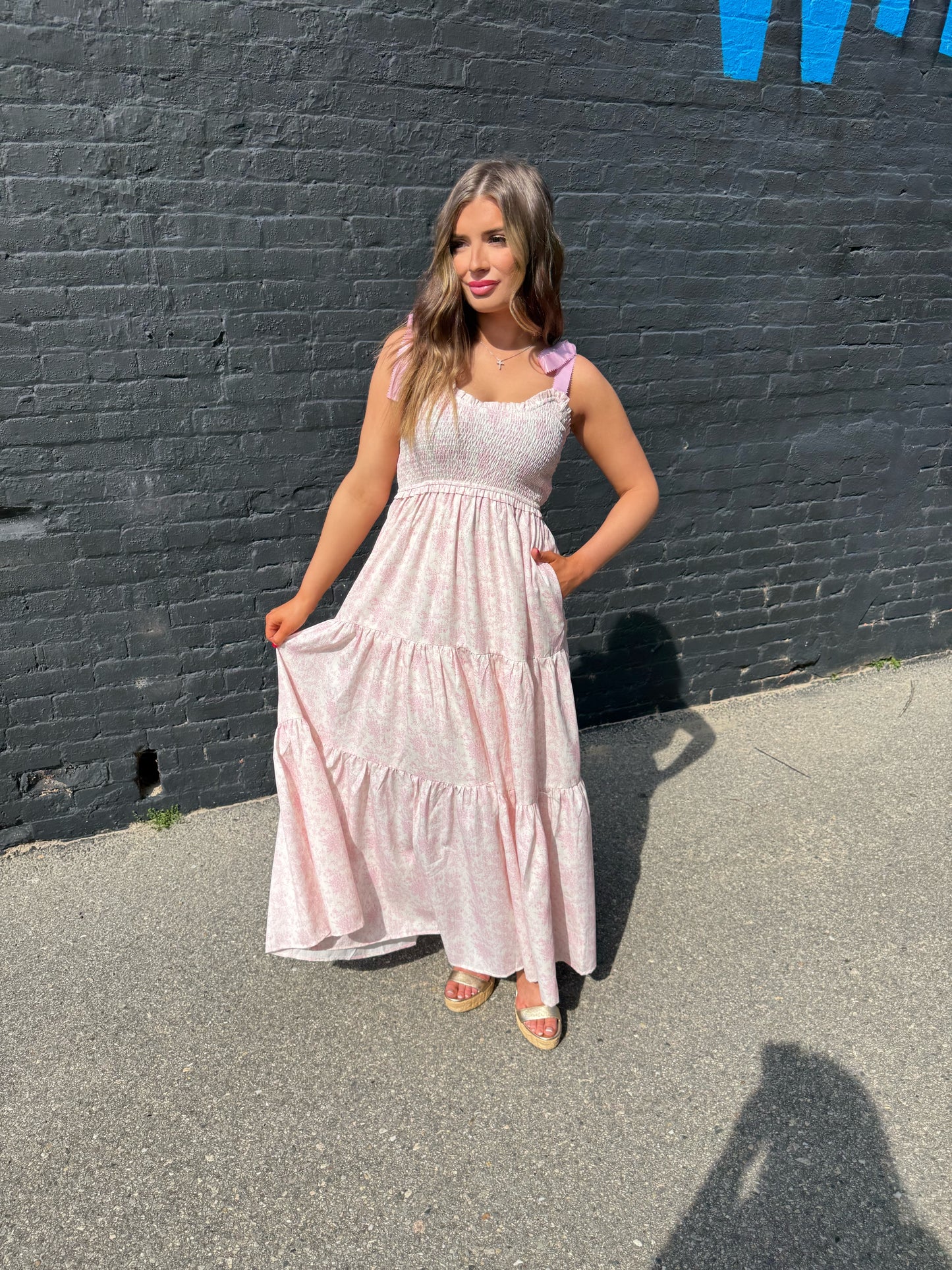 The Parker Pink Maxi Dress