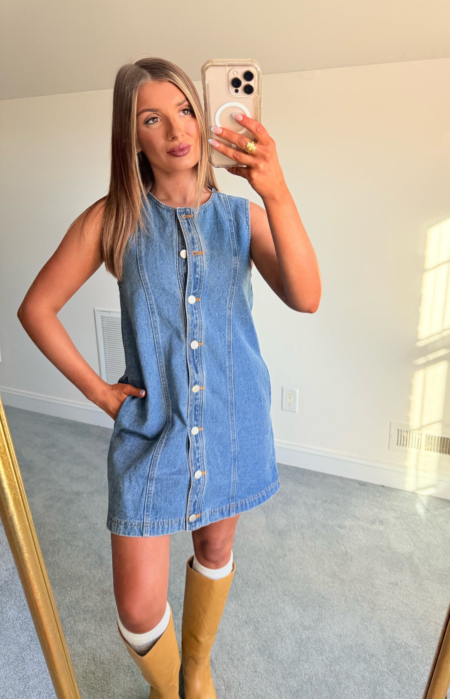 The Demi Denim Dress