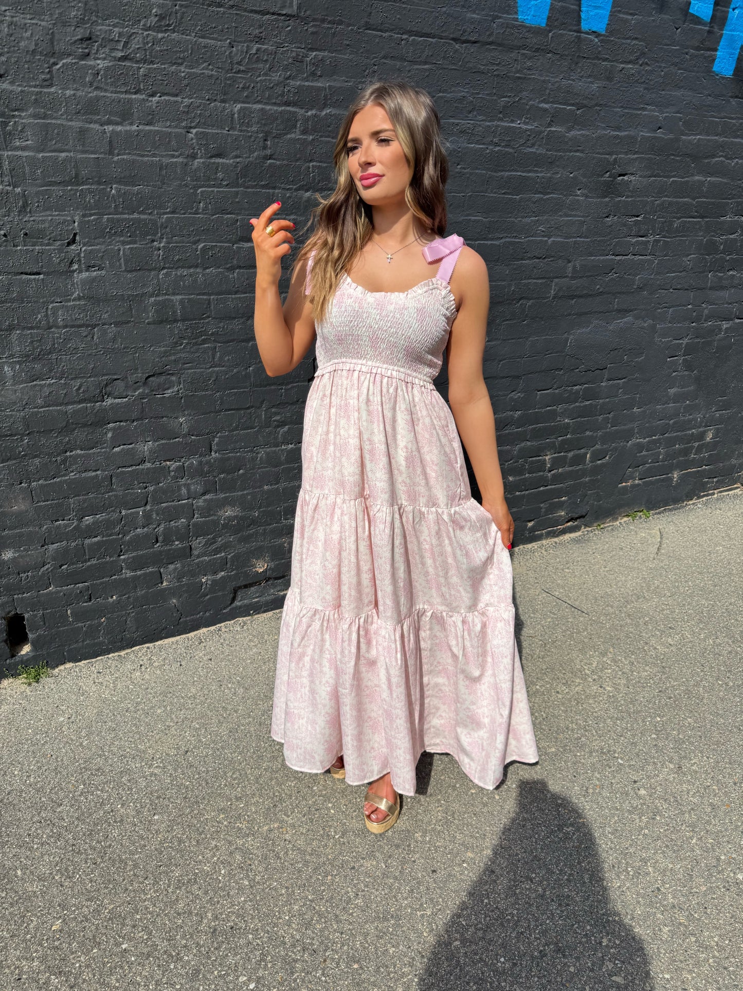 The Parker Pink Maxi Dress