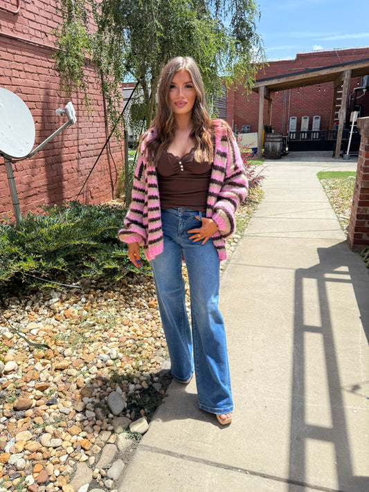 Chocolate Covered Strawberry Cardigan
