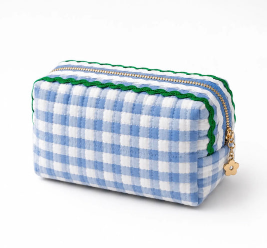 Gingham Cosmetic Bag