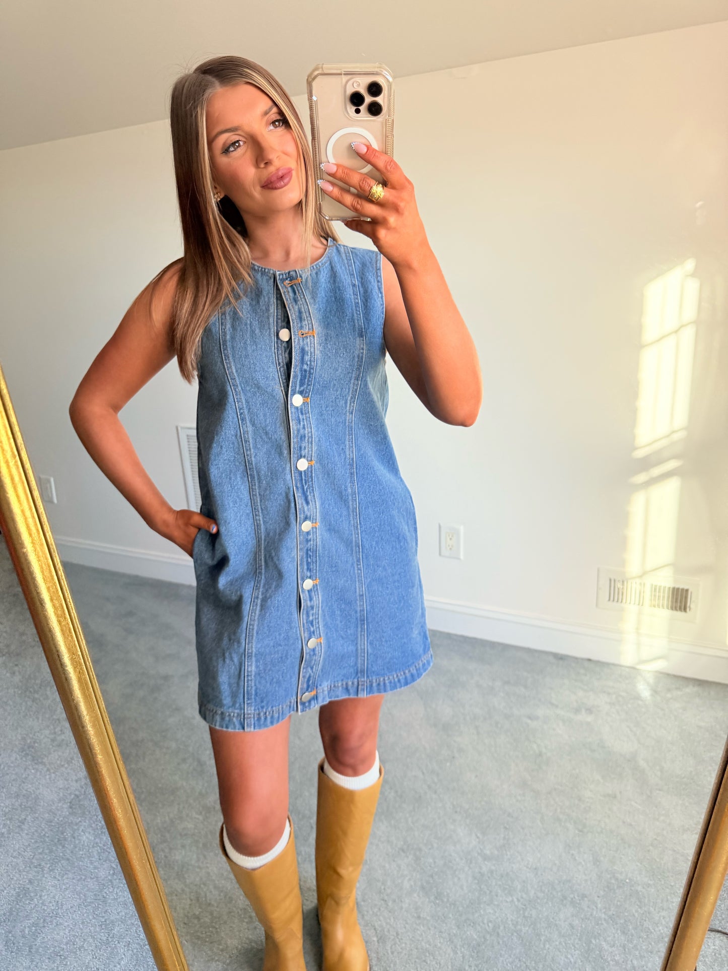 The Demi Denim Dress