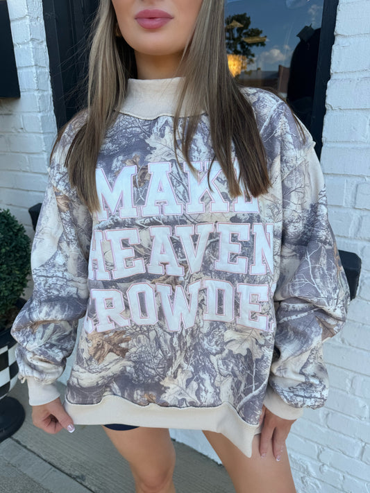 Camo Make Heaven Crowed Mockneck