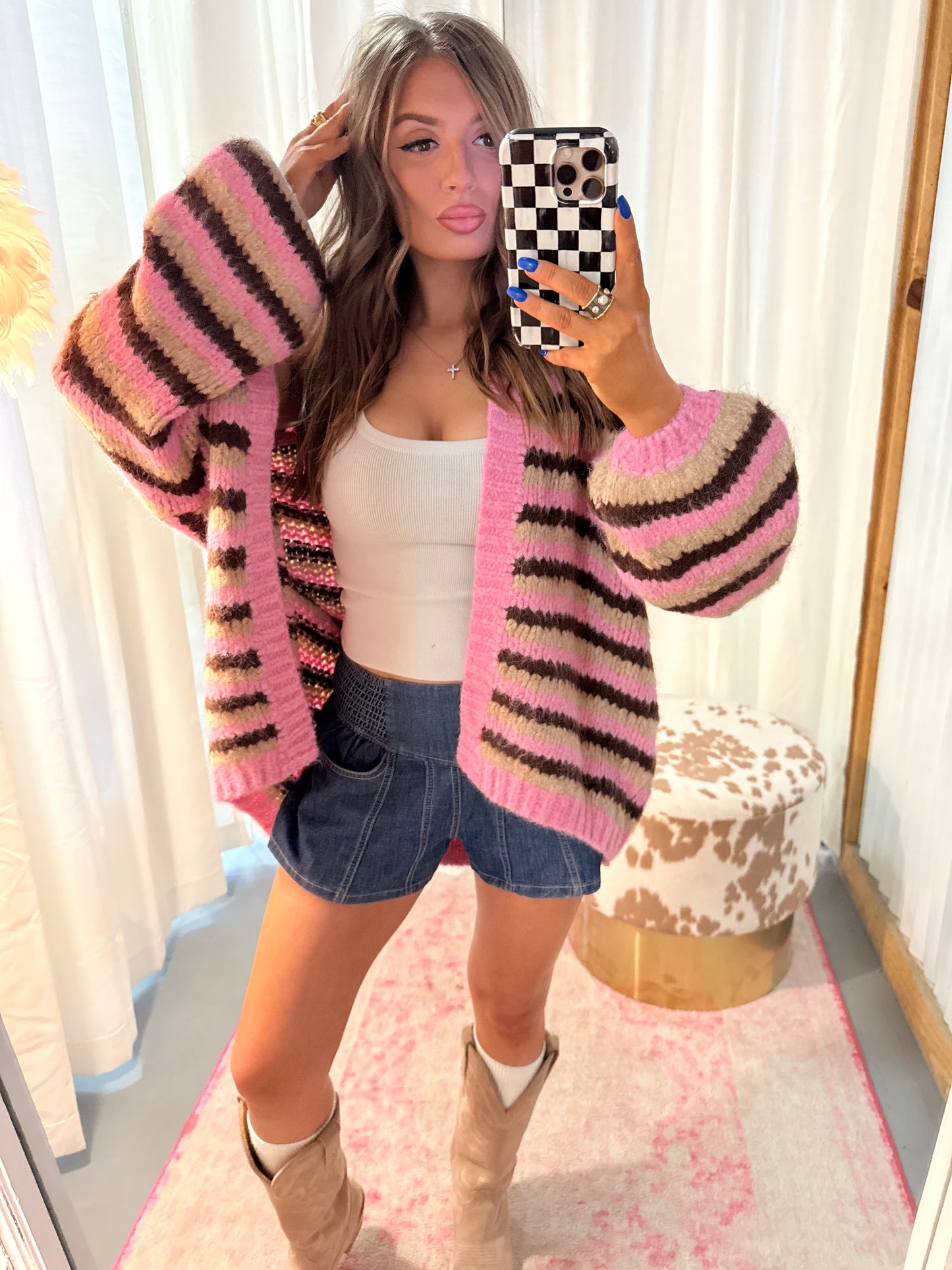 Chocolate Covered Strawberry Cardigan
