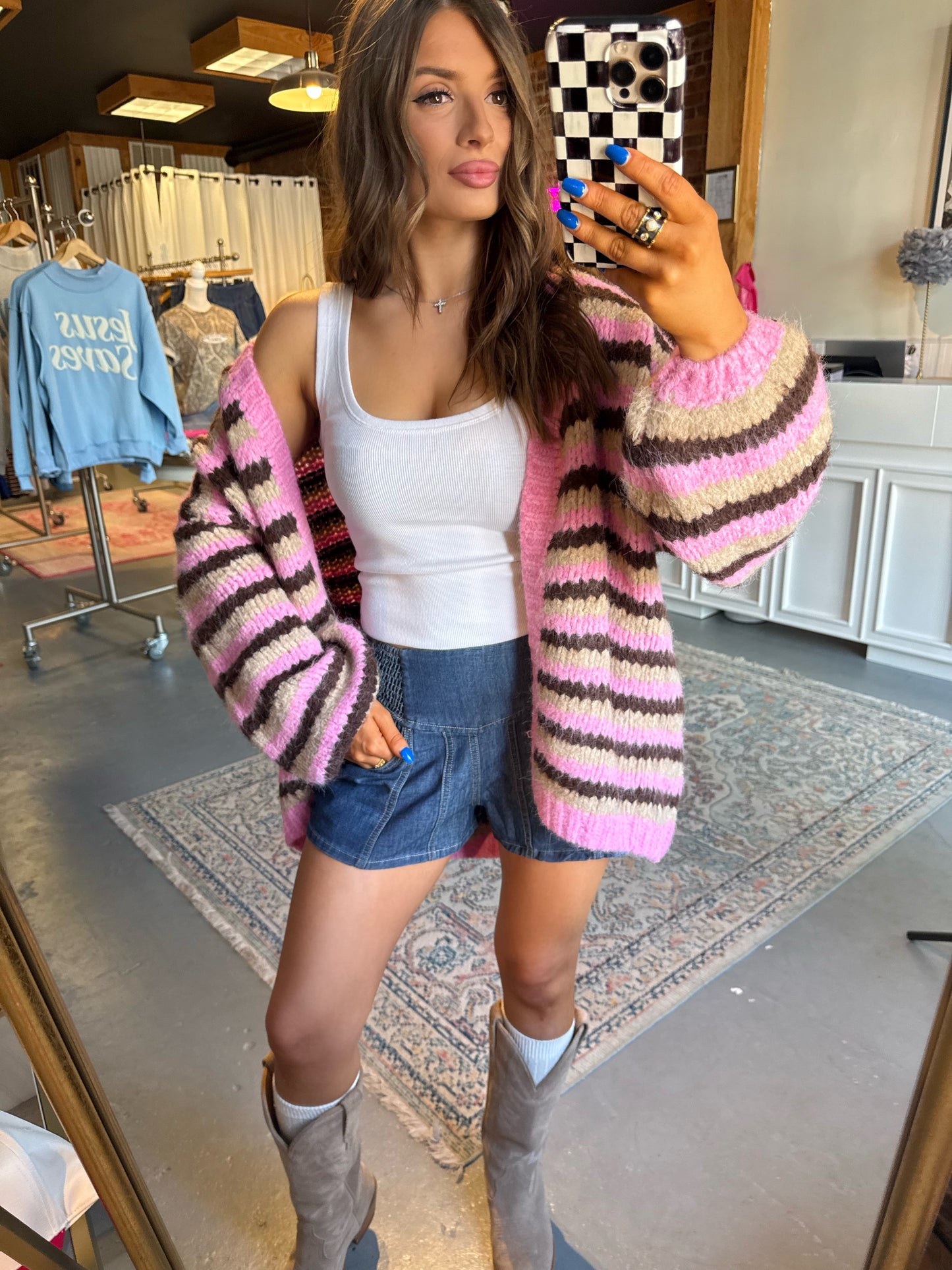 Chocolate Covered Strawberry Cardigan