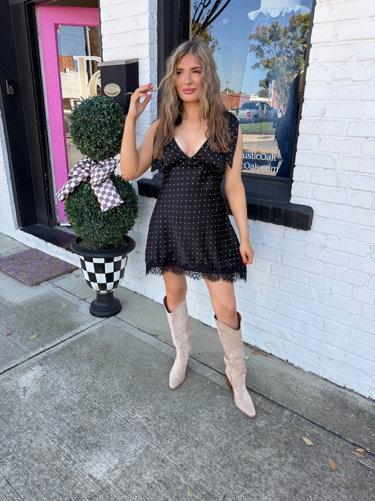 The Callie Polka Dot Dress