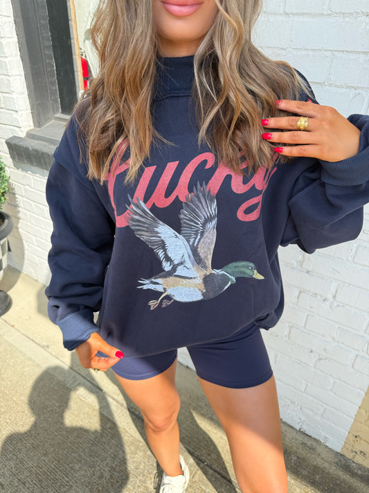 Lucky Mallard Mock Neck