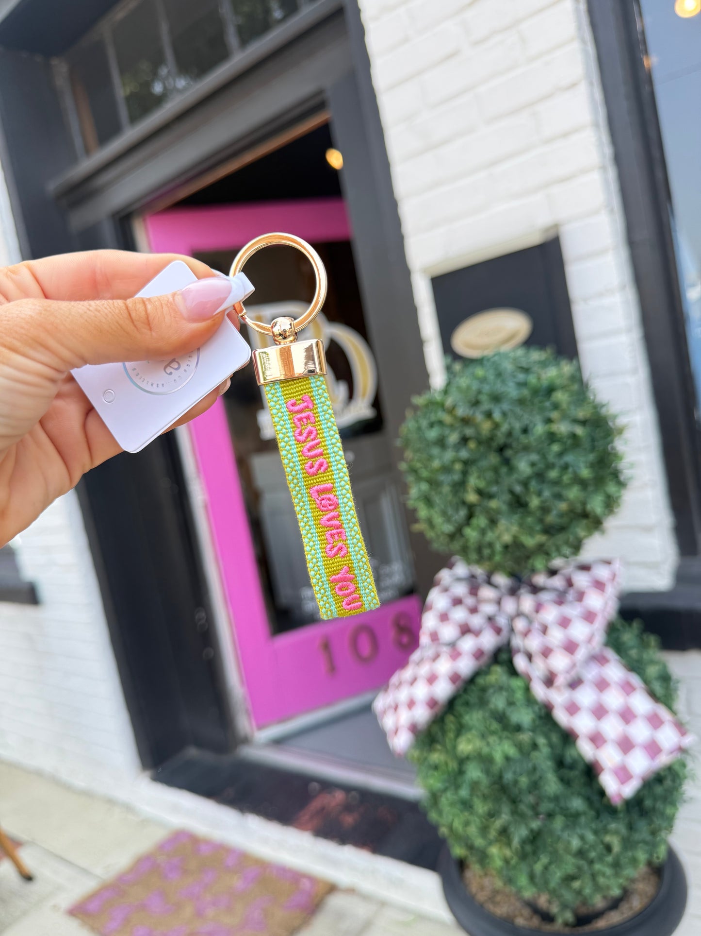 Jesus Loves You keychain