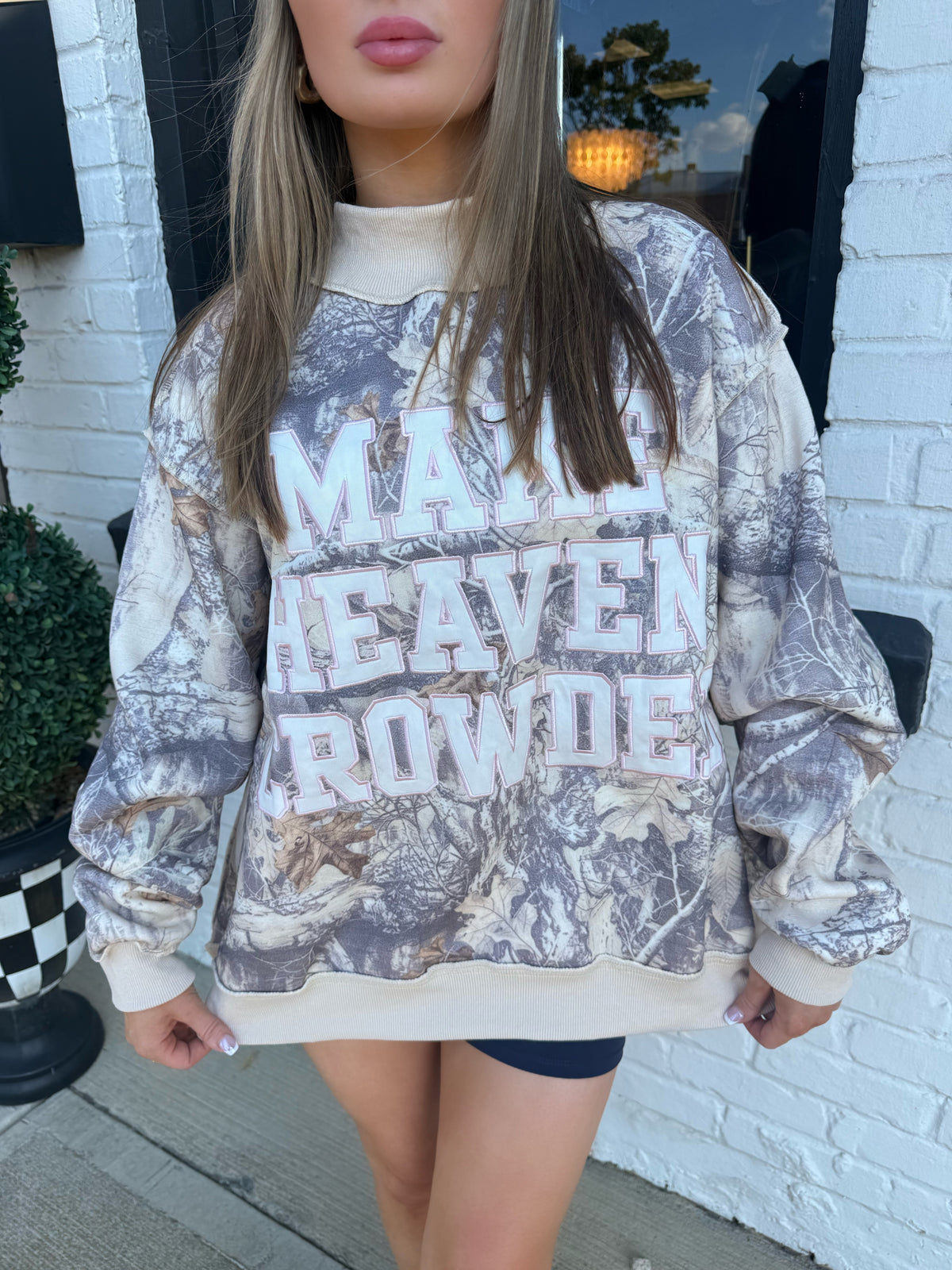 Camo Make Heaven Crowed Mockneck