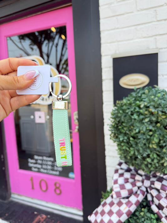 Trust His Timing Keychain