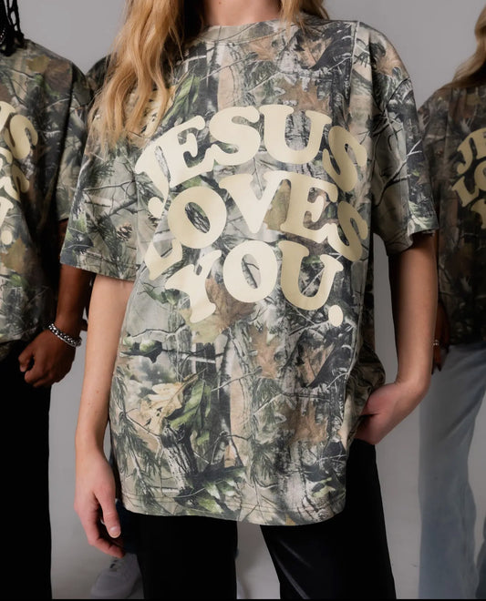 Jesus Loves You Camo Tee