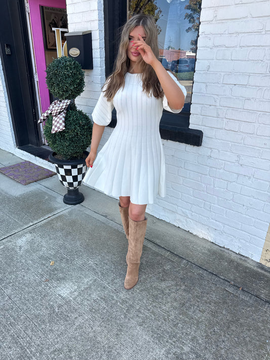 The Cozy Cream Dress