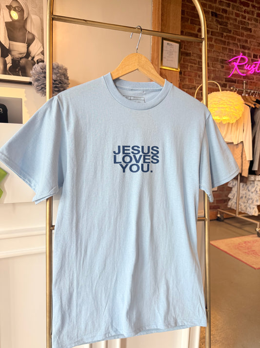 Jesus Loves You Light Blue Tee