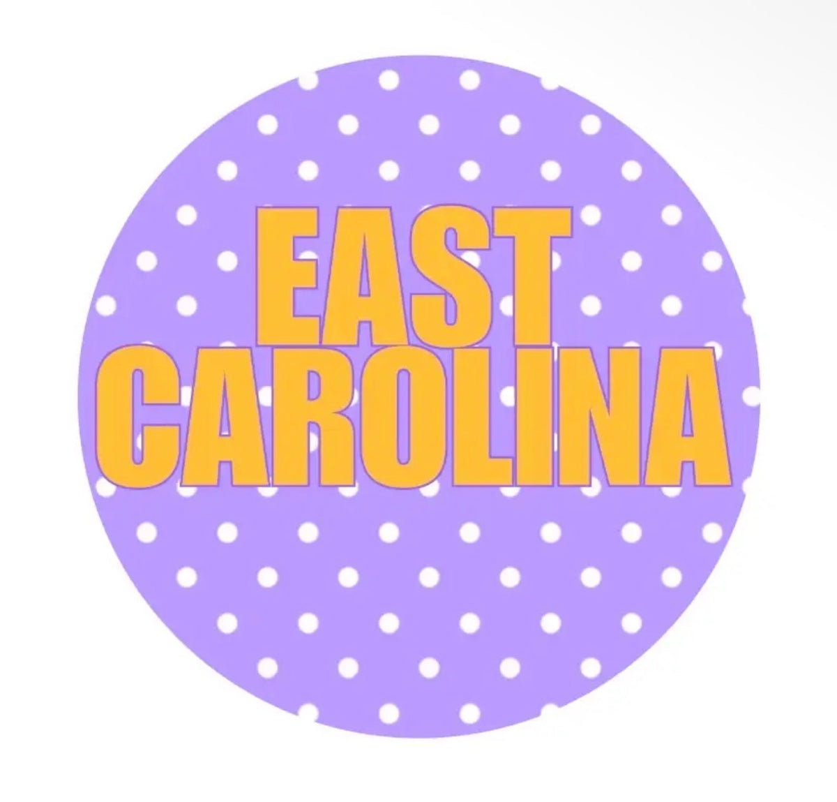 East Carolina Polka Dot Button