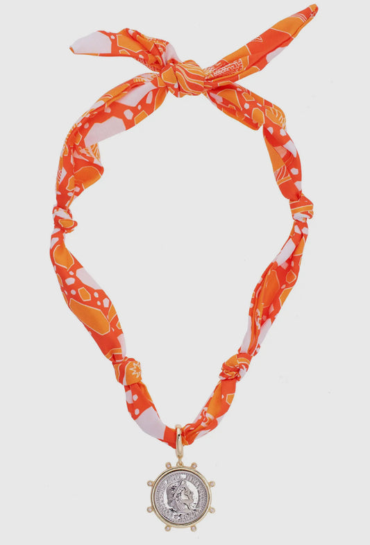 Coin Scarf Necklace