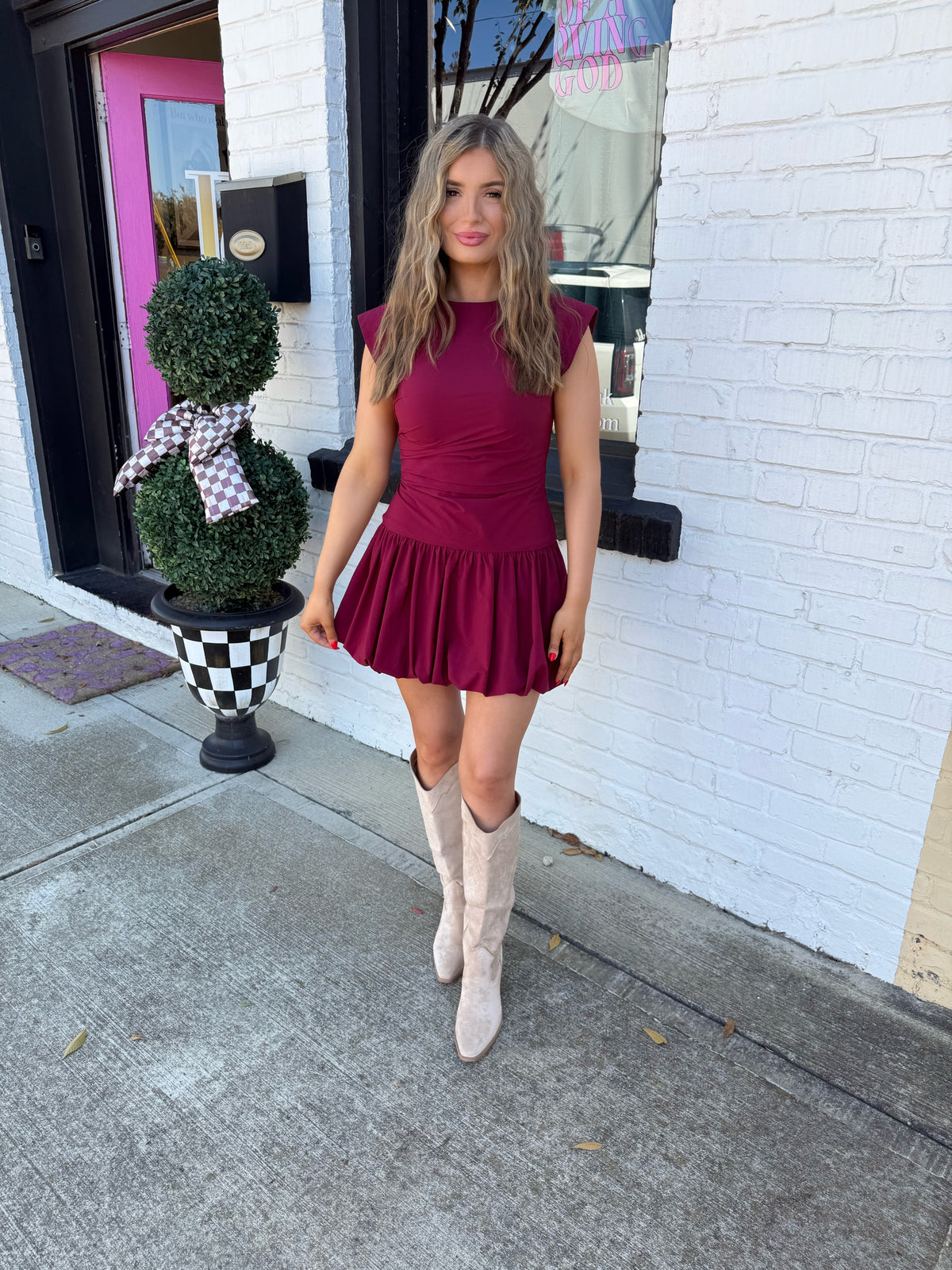 Burgundy Bubble Mini