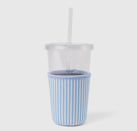 Blue Stripe Drink Sleeve