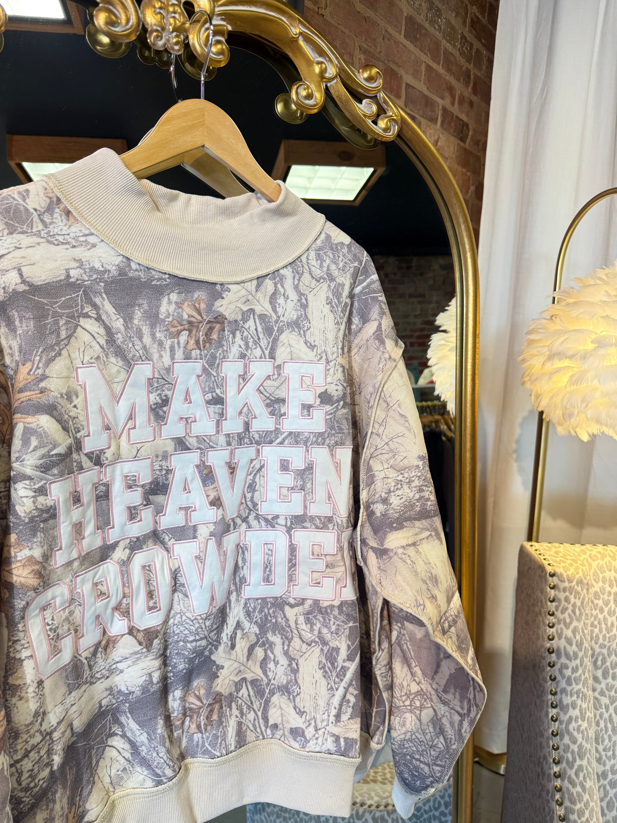 Camo Make Heaven Crowed Mockneck