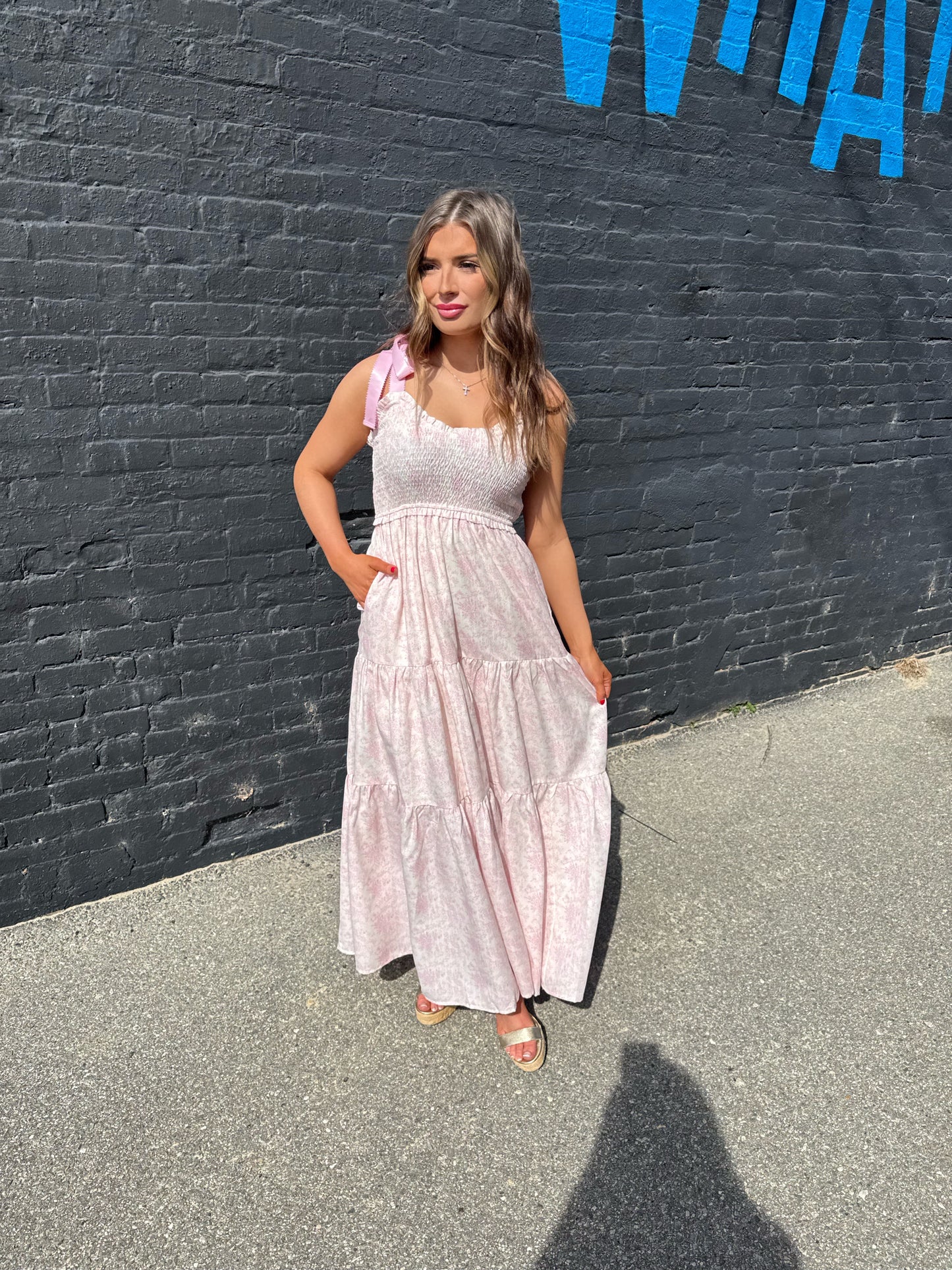 The Parker Pink Maxi Dress