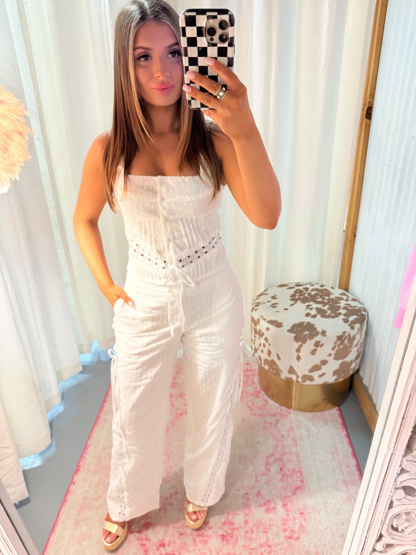 The Sabrina Eyelet Tank