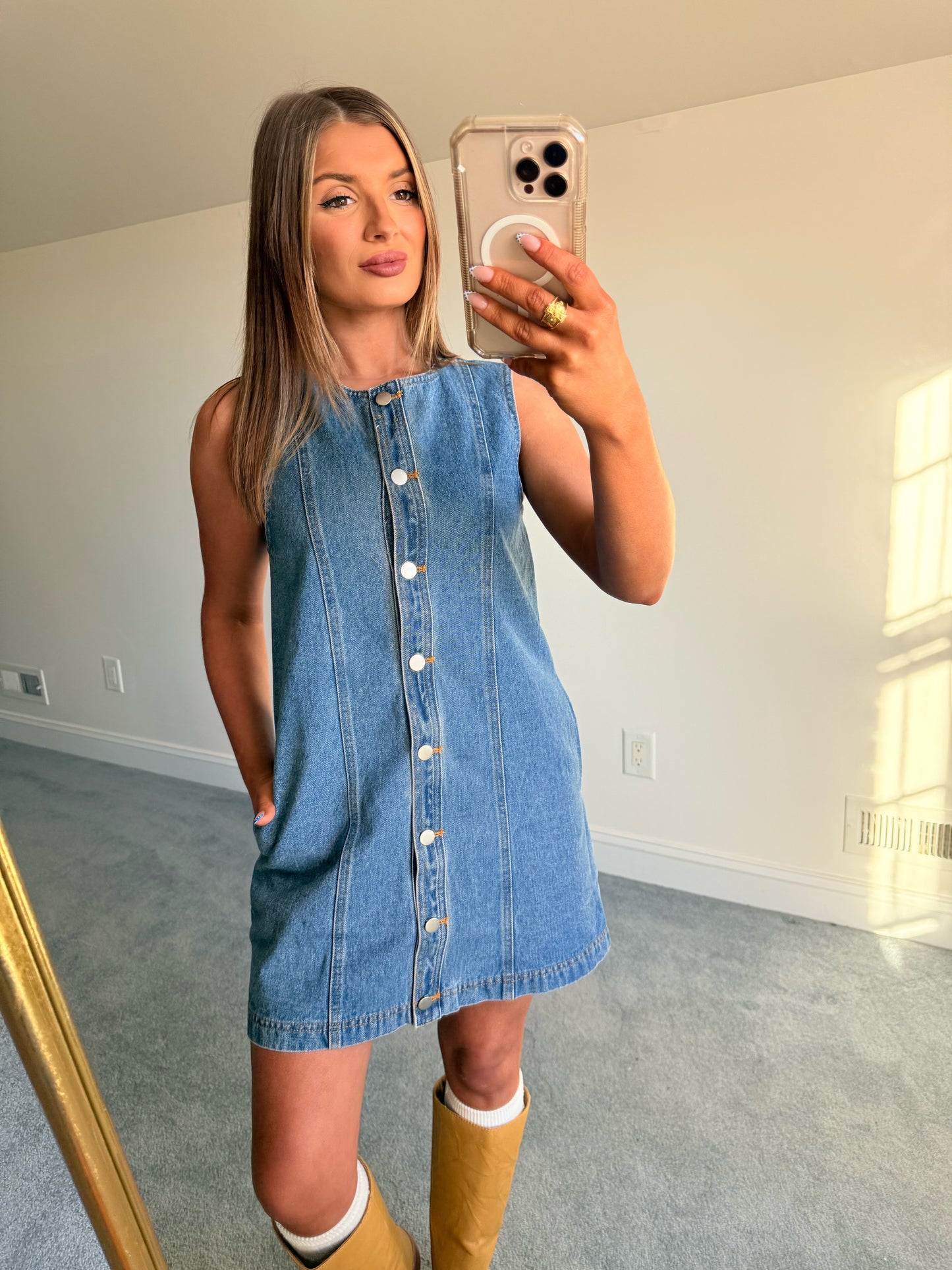 The Demi Denim Dress