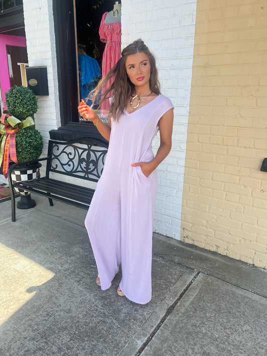 Lucky Lavender Jumpsuit