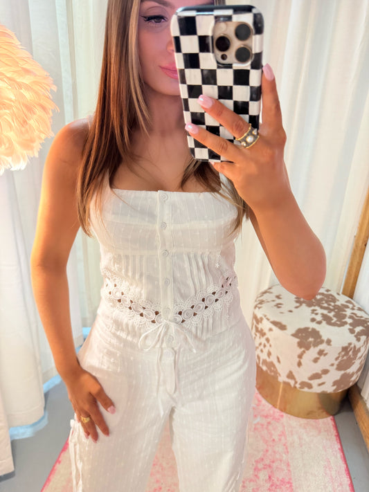 The Sabrina Eyelet Tank