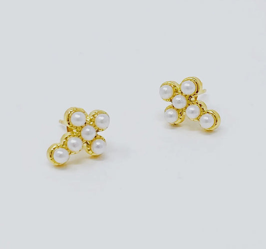 Dainty Cross Stud Earrings