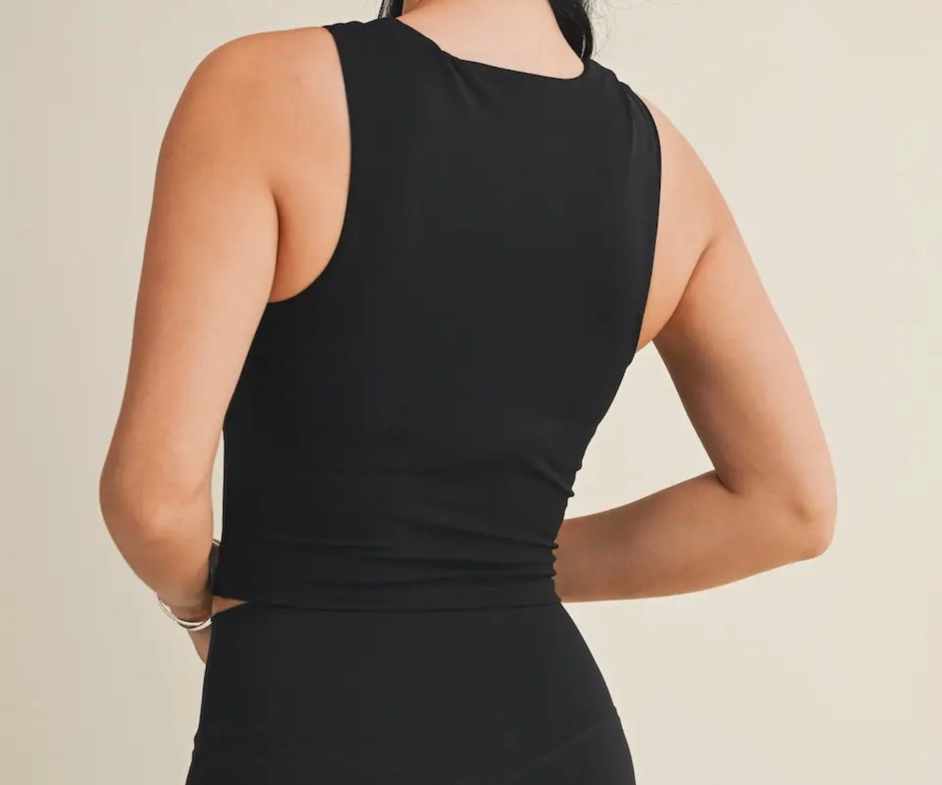 Black Athleisure Tank